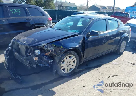 2013 Dodge Avenger Se V6 z USA, uszkodzony, nr VIN 1C3CDZAG6DN749299